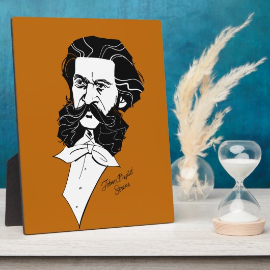 Johann Strauß Jr. Fotoplatte (Seite)