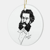 Johann Strauß Jr. Keramik Ornament (Links)