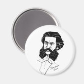 Johann Strauß Jr. Magnet (Vorderseite/Rückseite)