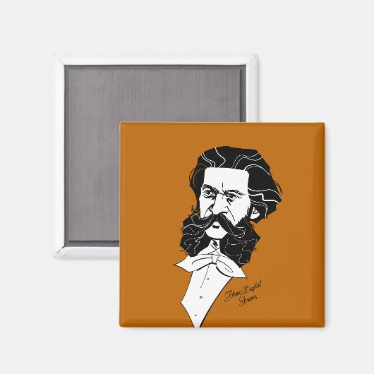 Johann Strauß Jr. Magnet (Vorderseite/Rückseite)
