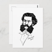 Johann Strauß Jr. Postkarte (Vorne/Hinten)
