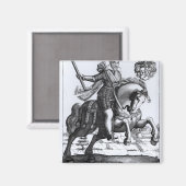 Johann Tserclaes, Graf von Tilly Magnet (Vorderseite/Rückseite)