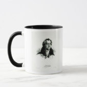 Johann Wolfgang Goethe graviert durch Delacroix Tasse (Links)