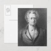 Johann Wolfgang Goethe Postkarte (Vorne/Hinten)