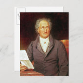Johann Wolfgang von Goethe 1828 Postkarte (Vorne/Hinten)