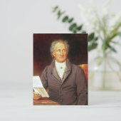 Johann Wolfgang von Goethe 1828 Postkarte (Stehend Vorderseite)