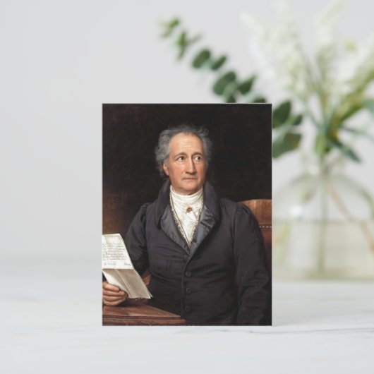 Johann Wolfgang von Goethe im 70. Lebensjahr, Gema Postkarte (Stehend Vorderseite)