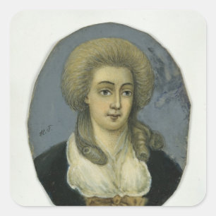 Johanna Elisabeth Mencken Quadratischer Aufkleber