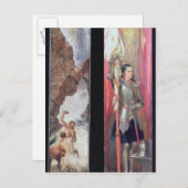 Johanna von Arc, 1890er Postkarte (Vorne/Hinten)