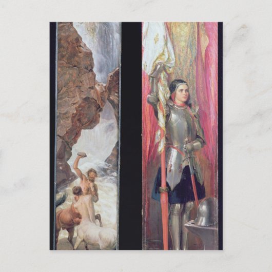 Johanna von Arc, 1890er Postkarte (Vorderseite)