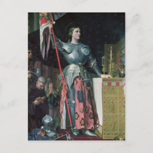 Johanna von Arc bei der Krönung von König Charles Postkarte