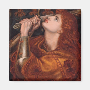 Johanna von Orléans (Porträt) (von Dante Gabriel R Magnet