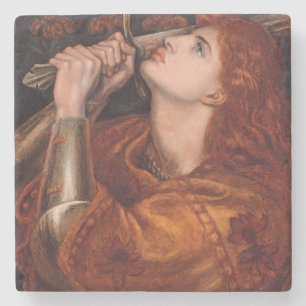Johanna von Orléans (Porträt) (von Dante Gabriel R Steinuntersetzer