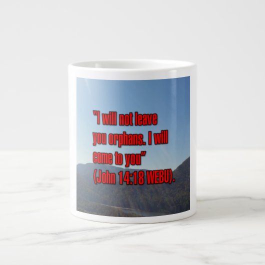Johannes 14:18 WEBU Tasse (Vorderseite)
