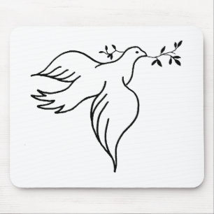 Johannes 14:27 Christentum Taube Vogel Flügel Flug Mousepad