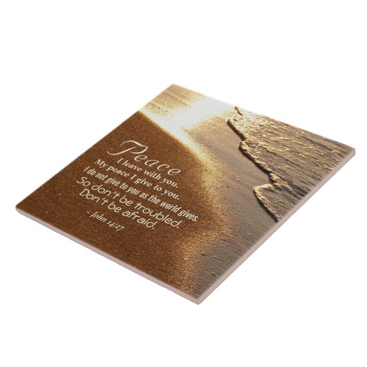 Johannes 14:27 Jesus sagt: "Friede, den ich mit di Fliese (Seite)