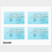 Johannes 14:27 Jesus Worte: "Friede, den ich mit d Rechteckiger Aufkleber (Blatt)