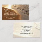 Johannes 14:27 Jesus Worte: "Friede, den ich mit d Visitenkarte (Vorne/Hinten)