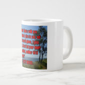 Johannes 14:27 WEBU Mug Jumbo-Tasse (Vorderseite Rechts)
