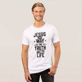 Johannes 14:6 Tri-Blend shirt (Vorderseite voll)