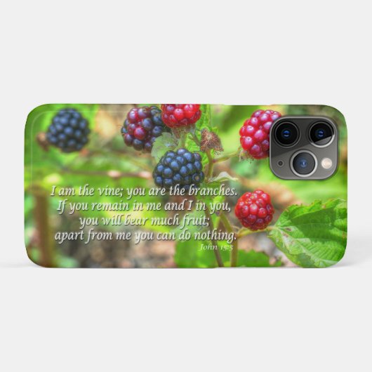Johannes 15:5 Case-Mate iPhone hülle (Rückseite (Horizontal))