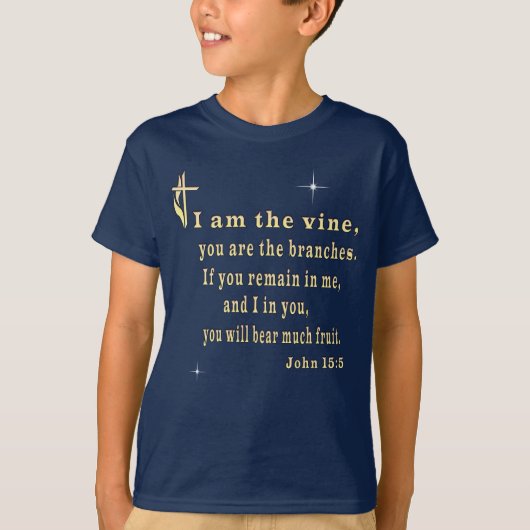 Johannes 15:5 T-Shirt (Vorderseite)