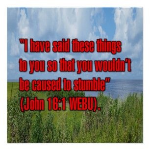 Johannes 16:1 WEBU Poster