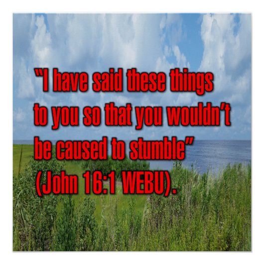 Johannes 16:1 WEBU Poster (Vorderseite)