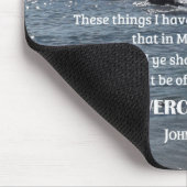 Johannes 16:33 Dies alles, was ich zu euch gesproc Mousepad (Ecke)