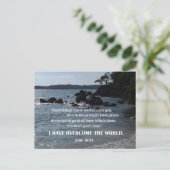 Johannes 16:33 Dies alles, was ich zu euch gesproc Postkarte (Stehend Vorderseite)