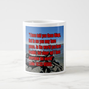 Johannes 16:33 WEBU Mug Jumbo-Tasse