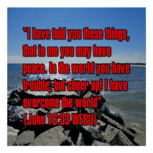 Johannes 16:33 WEBU Poster