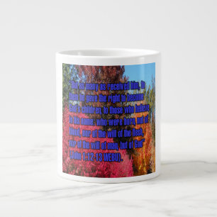 Johannes 1:12-13 WEBU Mug Jumbo-Tasse