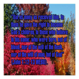 Johannes 1:12-13 WEBU Poster