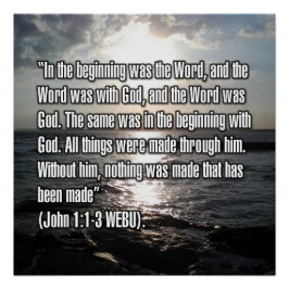 Johannes 1:1-3 WEBU Poster
