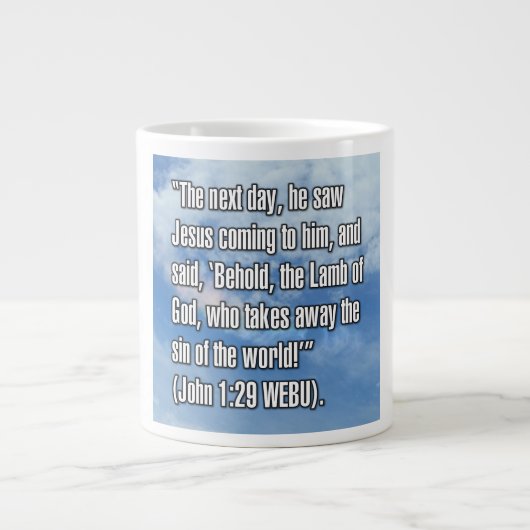 Johannes 1:29 WEBU Tasse (Vorderseite)