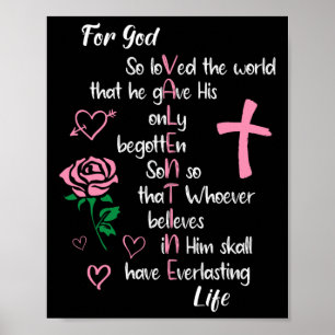 Johannes 316 denn Gott liebte so die Welt Valentin Poster