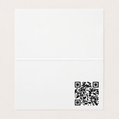 Johannes 3:16 Benutzerdefinierte moderne QR-Code-K Visitenkarten (Innenseite Aufgefaltet)