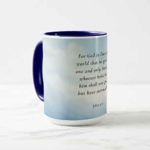 Johannes 3:16 Bibelvers Bild Tasse