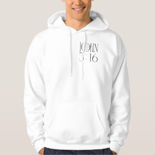 Johannes 3:16 Bibelvers Hoodie