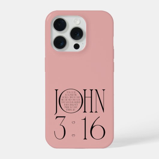 Johannes 3:16 - Bibelvers iPhone Hülle (Rückseite)