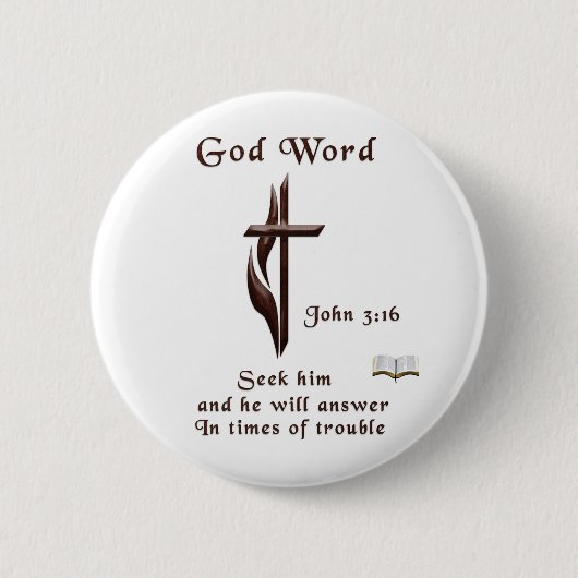 Johannes 3:16 button (Vorderseite)