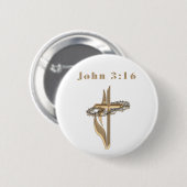 Johannes 3:16 button (Vorne & Hinten)