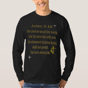 Johannes 3,16 Christliches T-Shirt