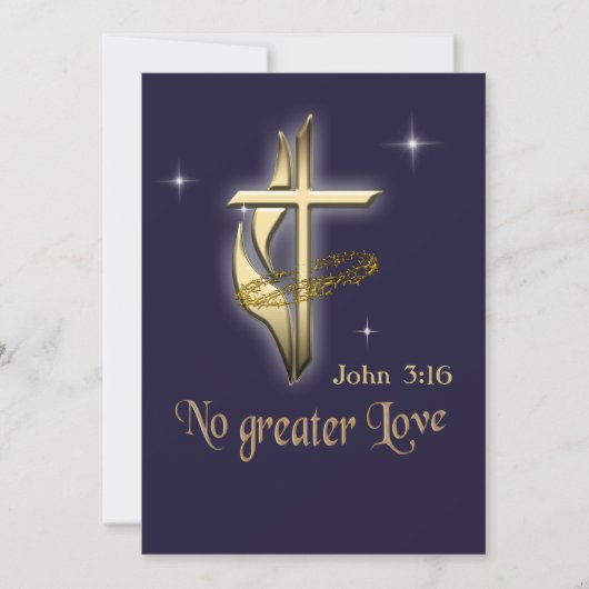 Johannes 3:16 dankeskarte (Vorderseite)