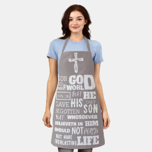 JOHANNES 3:16 DENN GOTT HAT DIE WELT SO GELIEBT SCHÜRZE