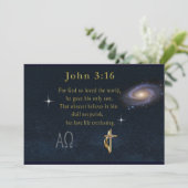 Johannes 3:16 einladung (Stehend Vorderseite)