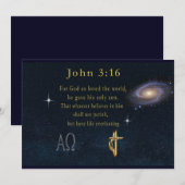 Johannes 3:16 einladung (Vorne/Hinten)