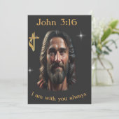 Johannes 3:16 einladung (Stehend Vorderseite)