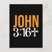 Johannes 3:16 Für Gott, so Liebe, das Verse der We Postkarte (Vorderseite)